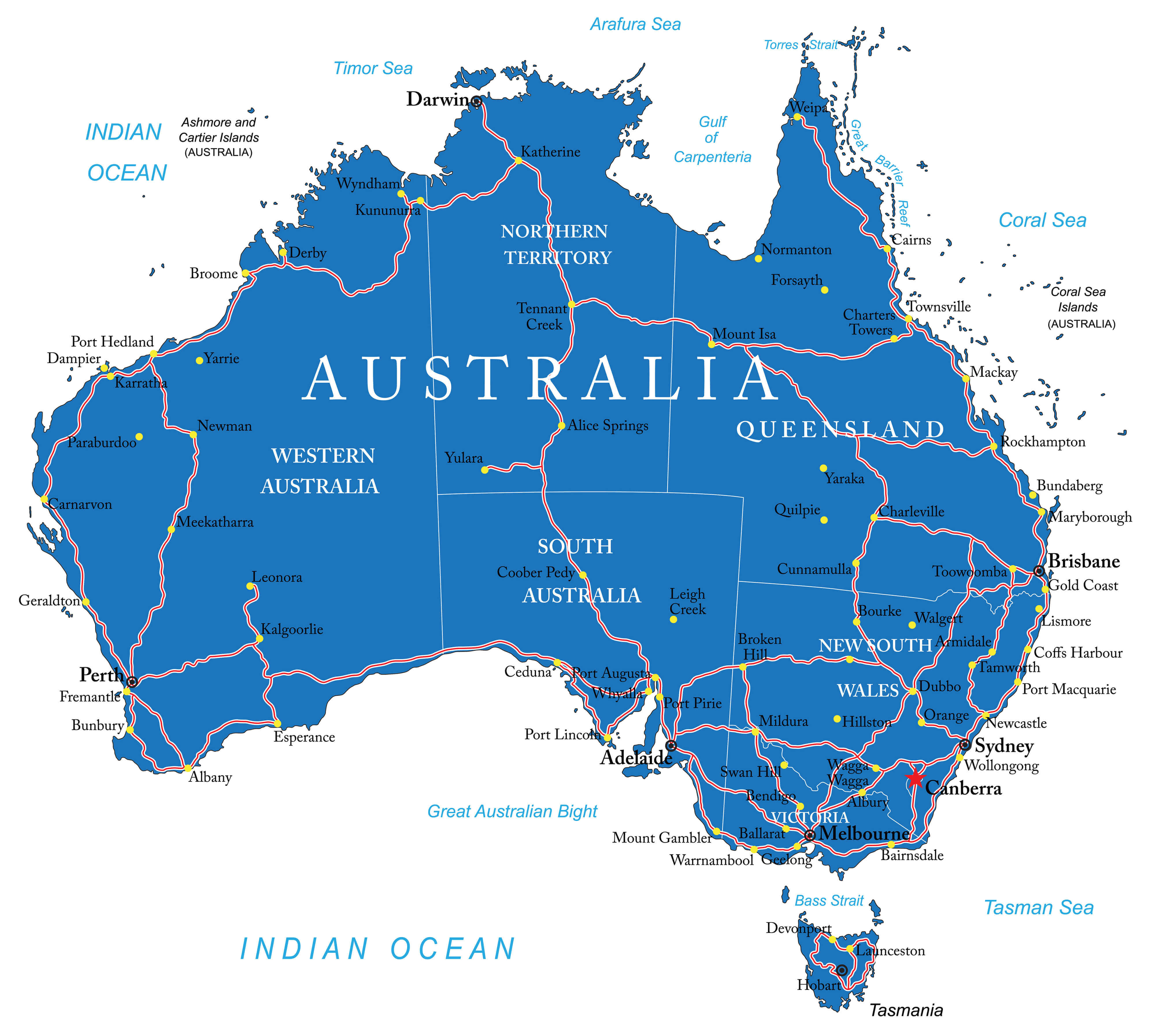 Australian Travel Map
